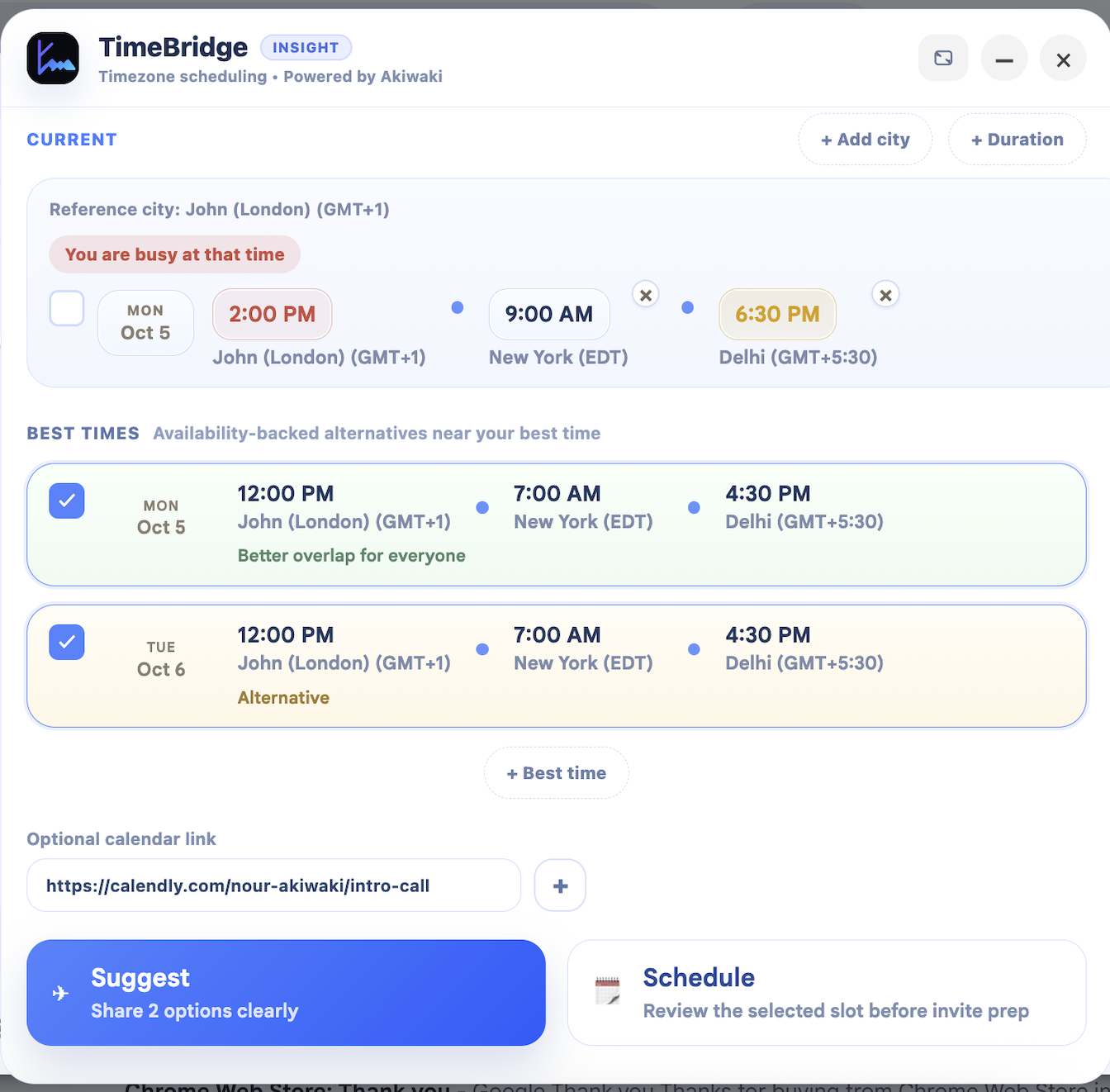 Expanded support when needed